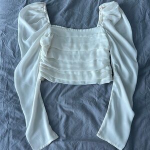 Abercrombie Elegant White Women's Top